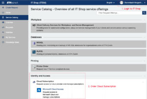 IT Shop: Order Cloud Subscription